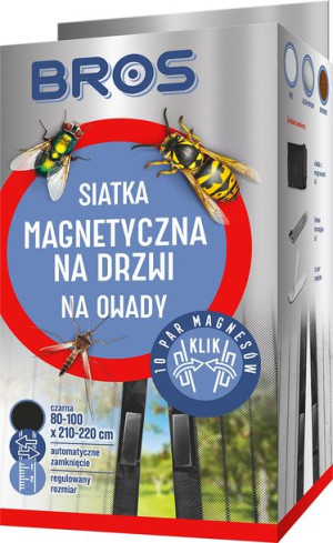 Moskitiera moskitera do drzwi, balkon 80/100 cm x 220 CZARNA