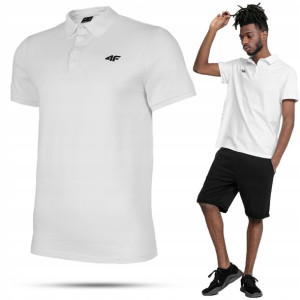 Koszulka Męska Polo 4f T-shirt Bawełniana S