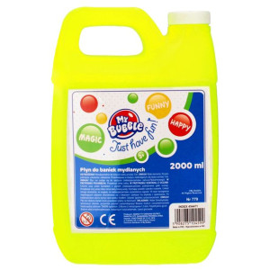Płyn do baniek mydlanych 2L baniak MY BUBBLE Żółty