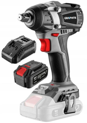 GRAPHITE Klucz udarowy bezszczotkowy 18V 4AH