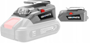 Adapter USB - latarka LED Energy+ GRAPHITE 58G025