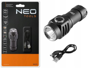 NEO Latarka akumulatorowa USB C 500 lm LED 99-074