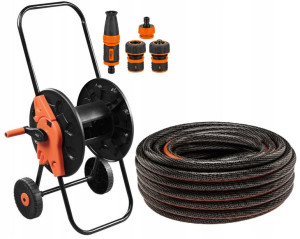 Neo Zestaw Wąż Ogrodowy 3/4' X 20m 6-warstw +wózek