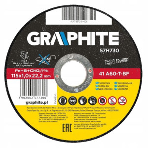 Graphite Tarcza Do Metalu 115x1x22,2mm 57h730