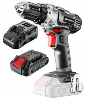 GRAPHITE Wiertarko-wkrętarka aku Energy+ 18V 2AH
