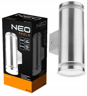 NEO Lampa zewnętrzna podwójna silver 99-083