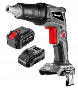 GRAPHITE Wkrętarka do płyt g/k Energy+ AKU 18V 4AH