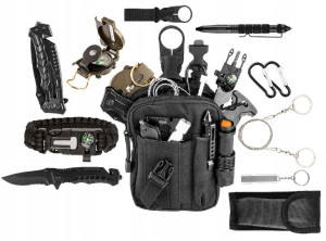 NEO Zestaw survivalowy 14w1 etui torba nóż 63-153