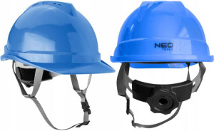 NEO Hełm przemysłowy z paskiem niebieski 97-222