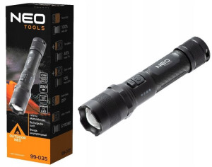 NEO Latarka aku USB 1000lm P9 LED 99-035
