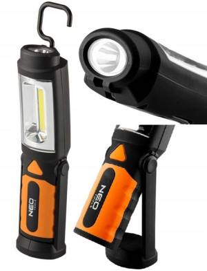 NEO Lampa warsztatowa 300lm + baterie 3xAA 99-042