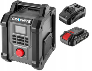 Graphite Radio budowlane aku-sieciowe 2AH 18V