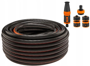 NEO Wąż ogrodowy 1/2 x 30m 6-warstwy + złączki