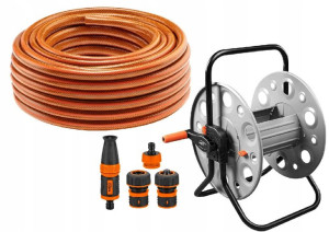 Neo Wąż Ogrodowy 3/4 X20m 4-warstwy +złączki+wózek