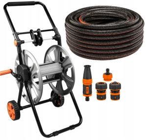 Neo Wąż Ogrodowy 3/4' X 30m 6-warstw+złączki+wózek