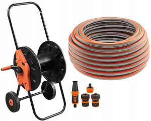 Neo Wąż Ogrodowy 3/4 X30m 4-warstwy +złączki+wózek