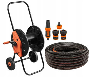 Neo Wąż Ogrodowy 3/4' X 20m 6-warstw+złączki+wózek