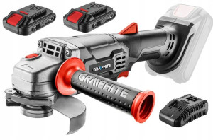 Graphite Szlifierka Kątowa 18v + 2 Akumulatory
