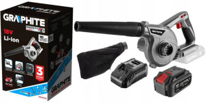 GRAPHITE Mała dmuchawa Energy+ 18V 4AH ZESTAW