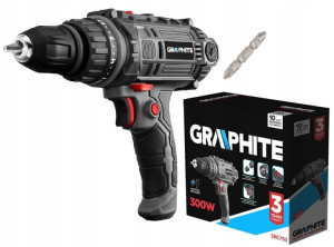 GRAPHITE Wiertarko-wkrętarka sieciowa 300W 58G793