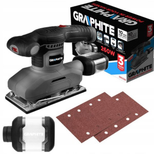 GRAPHITE Szlifierka oscylacyjna 260W 90x187 59G326