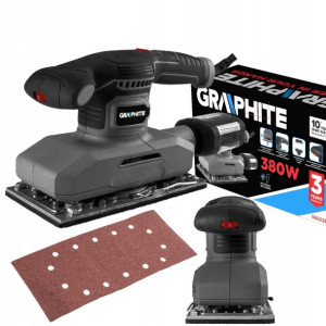 GRAPHITE Szlifierka oscylacyjna 380W 59G329