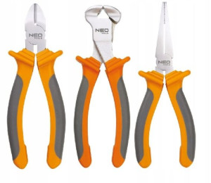 Zestaw Szczypce Boczne Czołowe Płaskie 160mm Neo