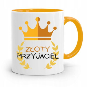 Kubek Żółty Dla Przyjaciela Złoty Przyjaciel