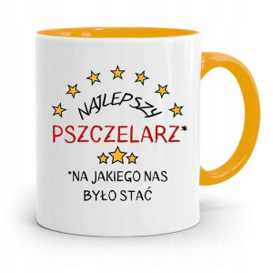 Kubek Zółty Dla Pszczelarza Najlepszy Pszczelarz