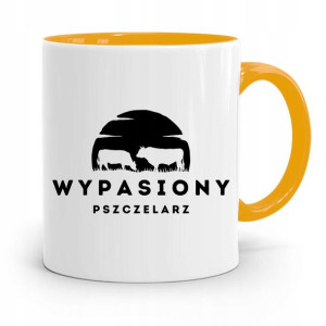 Kubek Zółty Dla Pszczelarza Wypasiony Pszczelarz
