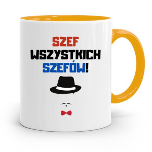 Kubek Żółty Dla Szefa Szef Wszystkich Szefów