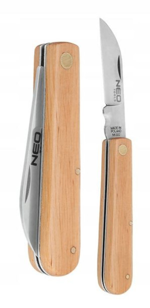 NEO TOOLS Nóż monterski, drewniane okładki 63-015