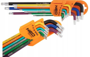 Klucze Imbusowe Torx Długie 9 Sztuk Neo 09-518