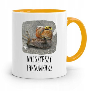 Kubek Żółty Dla Taksówkarza Najszybszy Taksówkarz