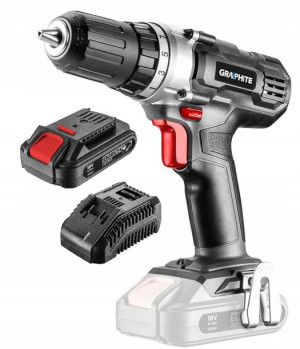 GRAPHITE Wiertarko-wkrętarka ENERGY+ 18V 2 AH KPL.