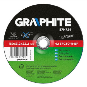 Graphite Tarcza Do Kamienia 180x3,2x22,2mm 57h724