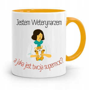 Kubek Żółty Dla Weterynarza Jestem Weterynarzem