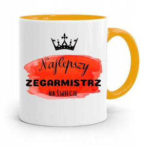 Kubek Żółty Dla Zegarmistrza Najlepszy Na Świecie
