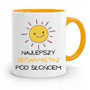 Kubek Żółty Dla Zegarmistrza Najlepszy Pod Słońcem