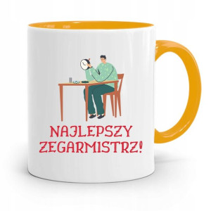 Kubek Żółty Dla Zegarmistrza Najlepszy Zegarmistrz