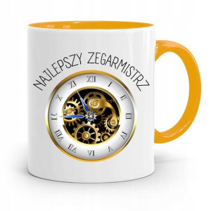 Kubek Żółty Dla Zegarmistrza Najlepszy Zegarmistrz