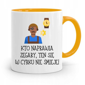 Kubek Żółty Dla Zegarmistrza W Cyrku Się Nie
