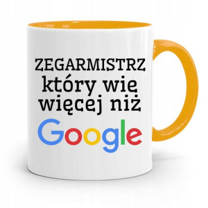Kubek Żółty Dla Zegarmistrza Wie Więcej Niż Google