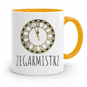 Kubek Żółty Dla Zegarmistrza Zegarmistrz Prezent