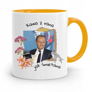 Kubek Żółty Donald Tusk Po Platforma Prezent