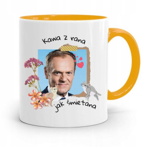 Kubek Żółty Donald Tusk Po Platforma Prezent