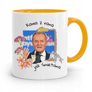 Kubek Żółty Donald Tusk Po Platforma Prezent