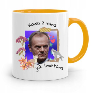 Kubek Żółty Donald Tusk Po Platforma Prezent