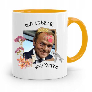 Kubek Żółty Donald Tusk Po Platforma Prezent