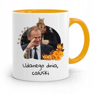 Kubek Żółty Donald Tusk Po Platforma Prezent